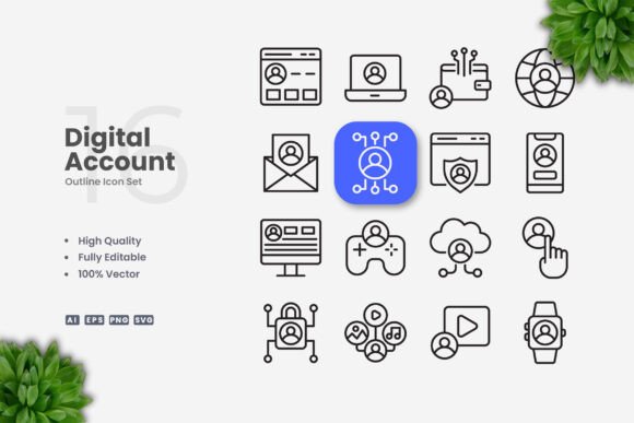Digital Account Icons and the Power of Simple, Clean Design