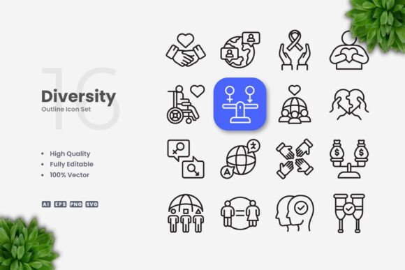 Diversity Icons: A Strategic Tool for Modern Design and Communication