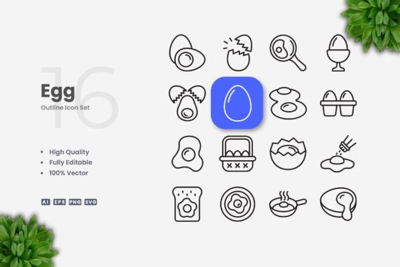 Egg Icons: Simple and Clean Design for Every Project