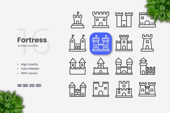 Fortress Icons: Streamlining Visual Communication for Modern Creators and Professionals