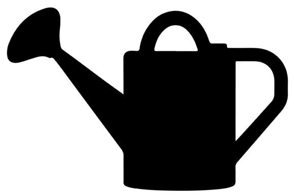 Gardening Watering Can Silhouette