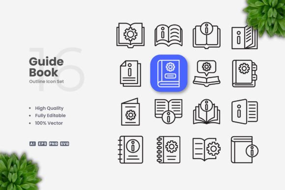Guide Book Icons for Clean, Practical Visual Communication