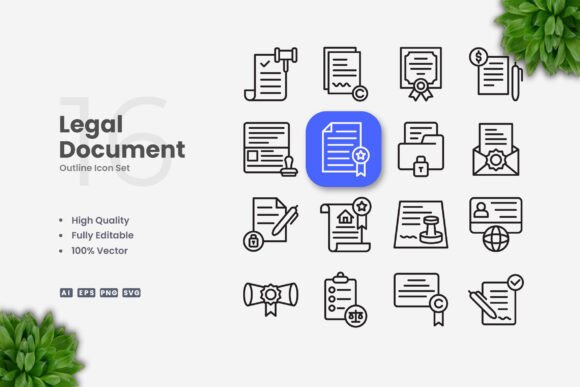 Legal Document Icons: Streamlining Visual Communication in Professional Workflows