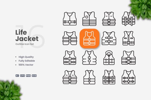 Life Jacket Icons: Design, Utility, and Versatility Across Digital and Print Media