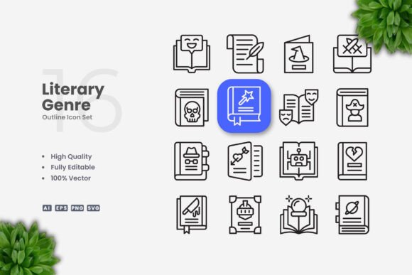 Literary Genre Icons That Work Across Your Projects