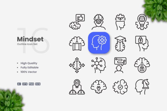 Mindset Icons: Designing Clarity for Digital and Print Media