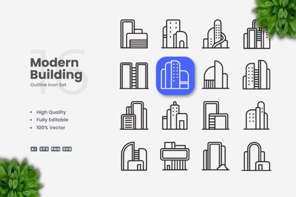 Modern Building Icons: A Practical Guide for Designers and Content Creators