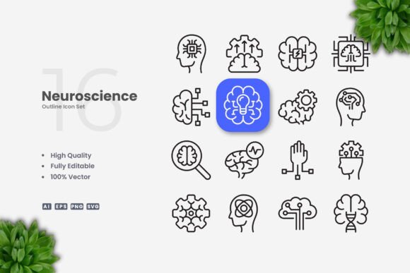 Neuroscience Icons: Why Simple and Clean Design Matters for Your Projects