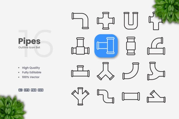 Pipes Icons for Purposeful Design Work
