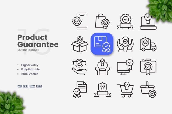 Product Guarantee Icons for Clear Visual Communication